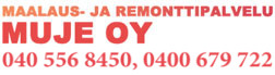 Maalaus- ja remonttipalvelu Muje Oy logo